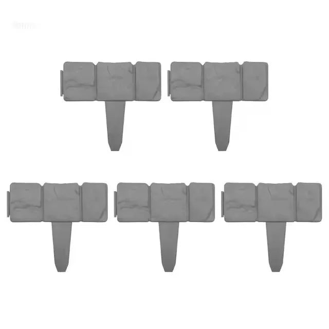10-20pcs Garden Fence Imitation Stone Plant Support Stake Outdoor Edging Decorative Border DIY Lawn Yard Landscape Plant Fence