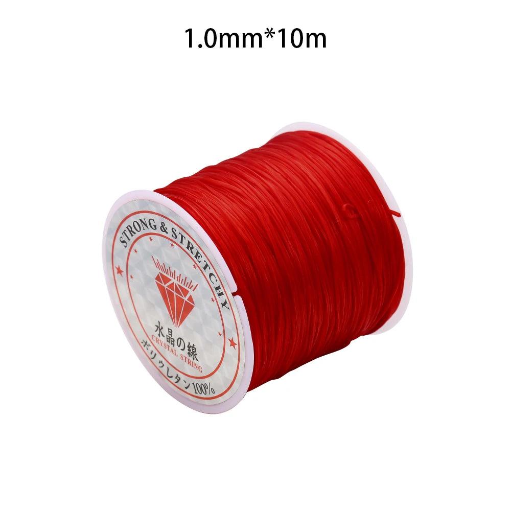 0.5-1.0mm Elastic Cord Beading Thread Stretch String Fibre Crafting Line For Jewelry Making DIY Seed Beads Pony Beads Bracelets