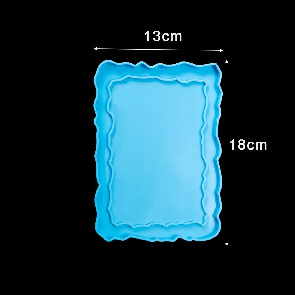 Rectangle Photo Frame Silicone Mold Oval Shape Ornaments Epoxy Resin Mould for DIY Epoxy Resin Mold Crafts Table Home Decoration