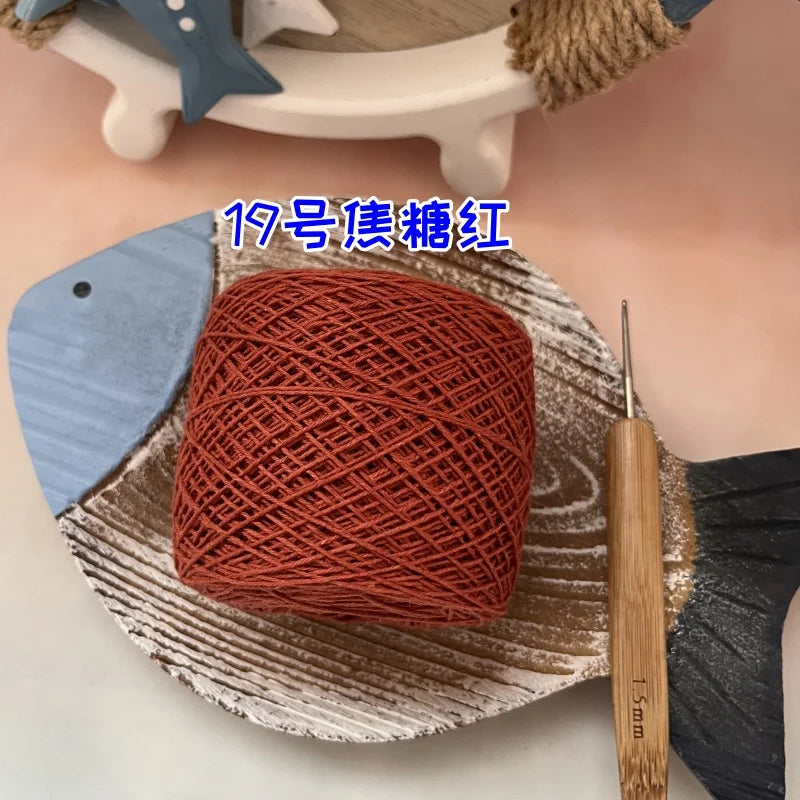 100g 100% Cotton Crocheting Lace Yarn for Hand Knitting and Amigurumi Projects