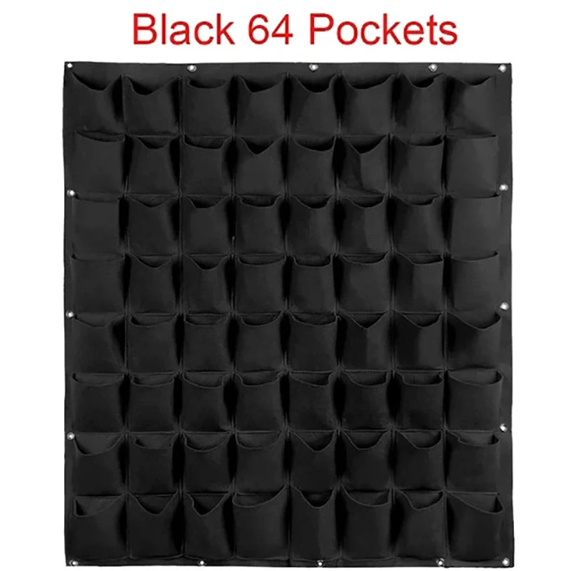 Wall Hanging Planting Bag Multiple Pockets Grow Bag Planter Vertical Garden Vegetable Living Bonsai Flower Plant Pot Home Supply