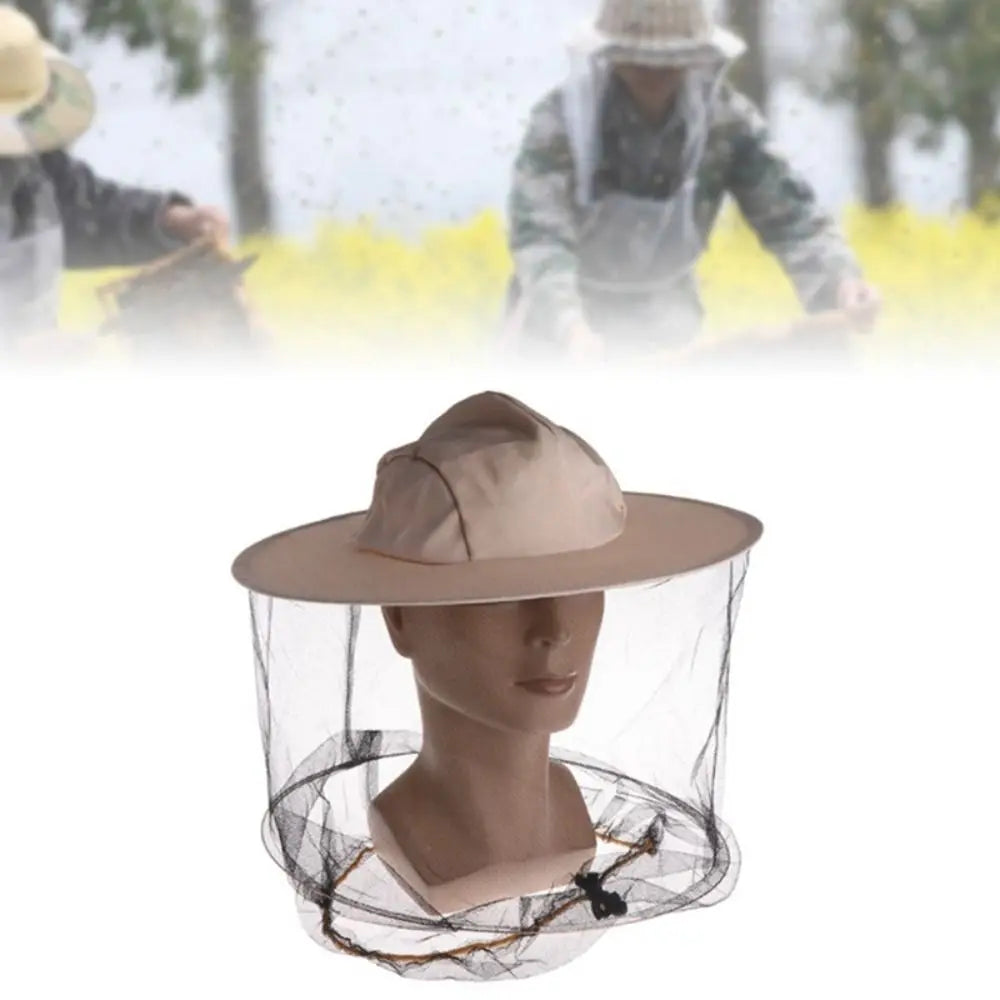 Mosquitoes Hat Net Face Head Protector Face Fly Netting Hoods from Bugs Anti-Mosquitoes Mesh Cap Insect Protections Hat