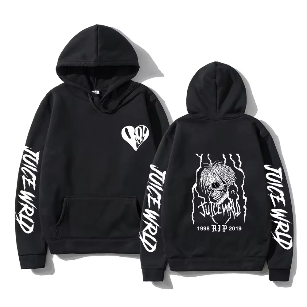 Juice WRLD Women Hoodies 999 Print Pullover Juicewrld Hooded Music Rapper Hip Hop Joggers Singer Fleece Sweatshirt Fans Men Tops