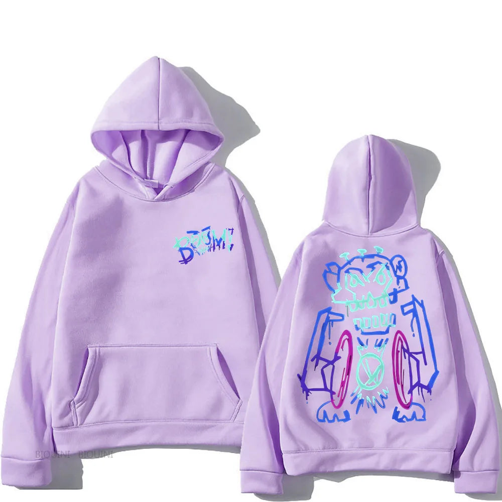 Jinx Arcane Hooded Cartoon Print Cute Fleece Comfortable Sweatshirt Funko Pop Harajuku Kawaii Clothes Unisex Anime Pullovers