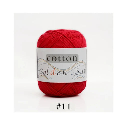 100 Percent Cotton Yarn for Hand Knitting and Crochet 8 Ply Worsted Soft Yarn for Sweaters and Blankets 50g 200m