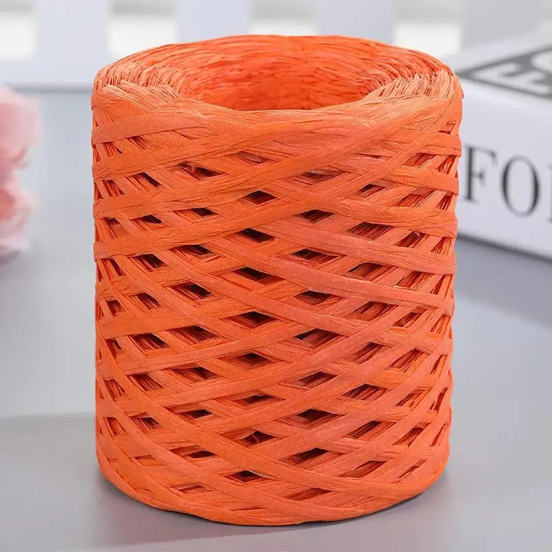 Natural Raffia Straw Yarn For Knitting Crochet Sunhat Bag