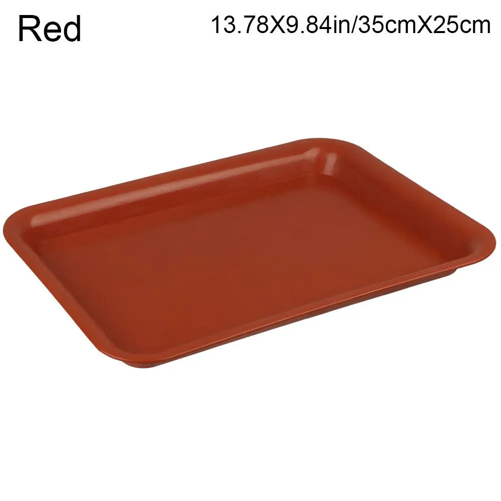 1PC Plastic Heavy Duty Rectangle Flower Pot Indoor Outdoor Plant Saucer Drip Trays Plastic Tray Saucers