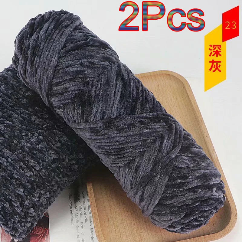 Chenille Velvet Yarn 100 Percent Polyester Amigurumi