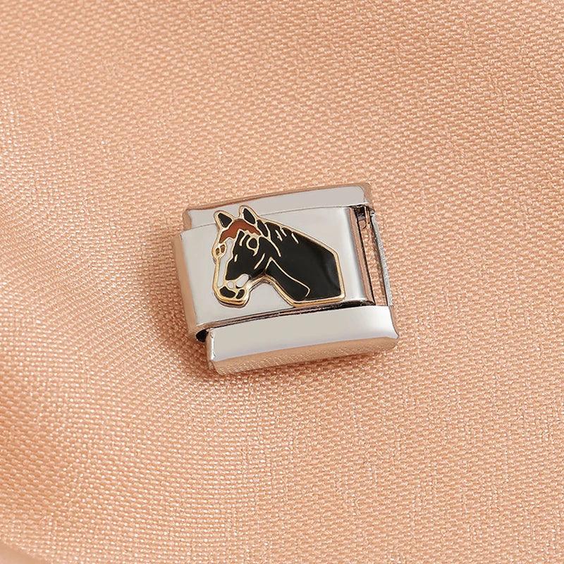 Fashion Eye Star Cute Animals Star Fish Spider Poker Queens Friendship Charm Italian Link Fit 9mm Bracelet Making DIY Jewelry