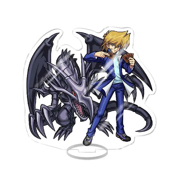 Anime YuGiOh Yu-Gi-Oh! VRAINS Acrylic Stand Figure  Model Desktop Ornaments Doll Yusaku Fujiki Keychain Pendant friend Toy Gift