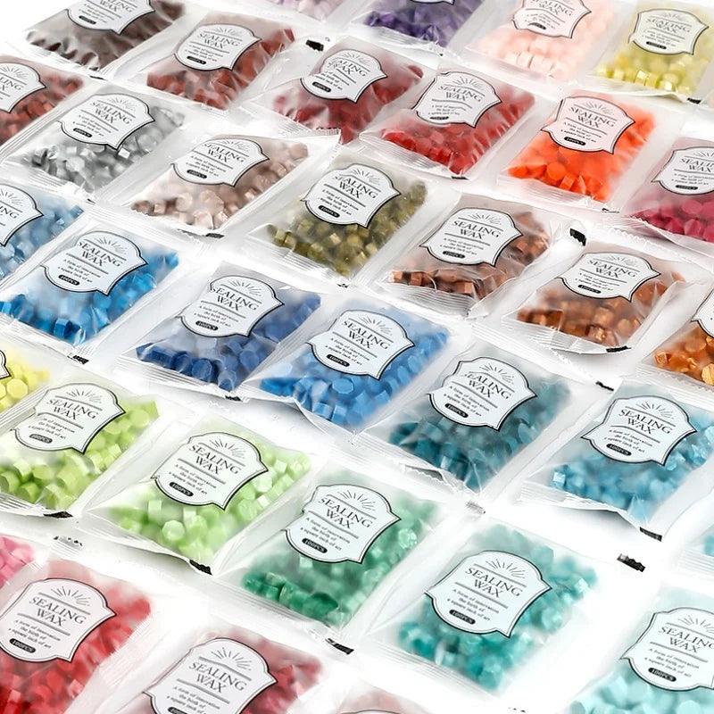 100Pc Retro Sealing Wax Seal Stamp Wax Beads Scrapbook Material Wedding Birthday Party Invitation Stamp Diy Stamp Decoration - Winord
