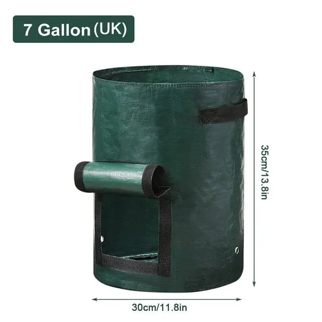 Garden Grow Bags 3/5/7/10 Gallon Potatoes Grow Bags Gardening Plant Growing Bags PE Fabric Carrot Vegetable Planter Container