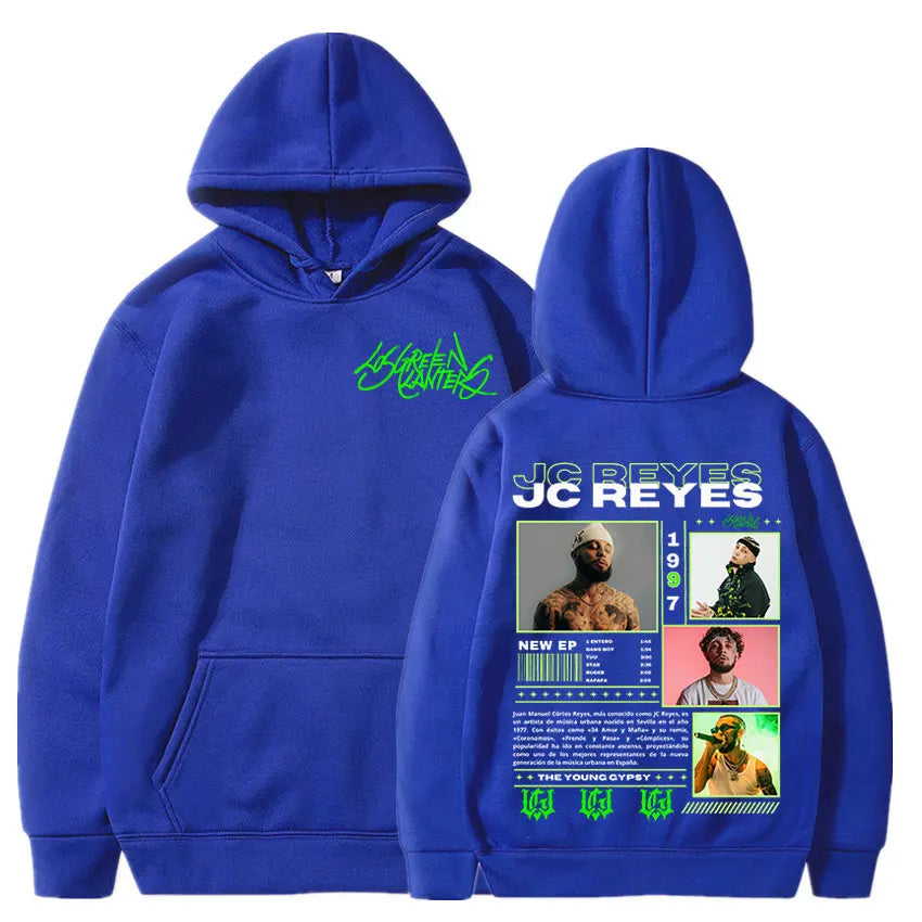 Rapper Jc Reyes Album Tour 2025 Graphic Hoodies Men Women Harajuku Hip Hop Fashion Hooded Sweatshirts Hoodie Casual Pullovers