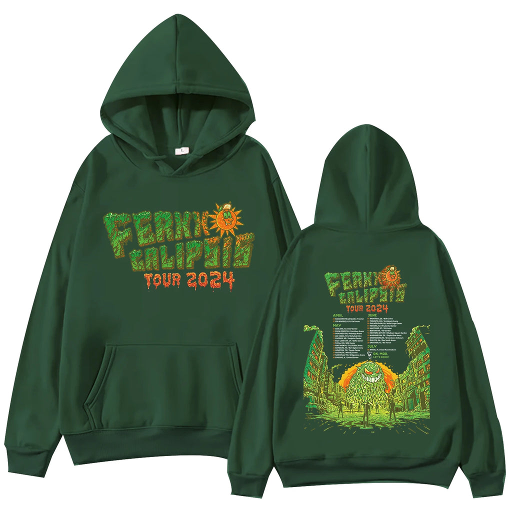 Ferxxocalipsis World Tour 2024 Hoodie Man Woman Feid Ferxxo Long Sleeve Streetwear Harajuku Fans Gift Pullover Tops