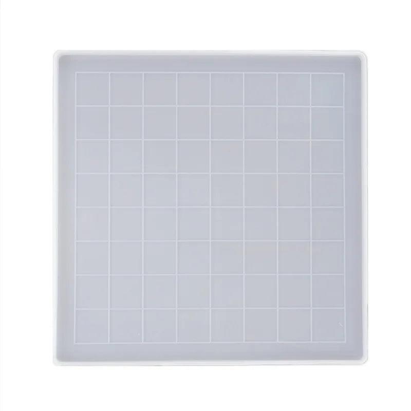 DIY Crystal Epoxy Resin Mold Chess Checkers Checkerboard Chess Pieces Epoxy Mirror Silicone Mold For Resin