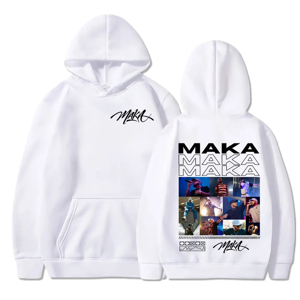 Rapper Maka Graphic Hoodies Men Women Clothing Fashion Hip Hop Sweatshirt Casual Oversized Long Sleeve Pullover Hoody Streetwear
