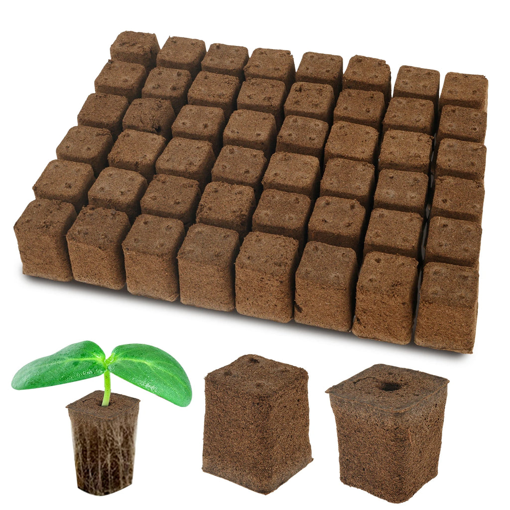 50/100Pcs Seed Grow Sponges Water Absorbent Hydroponic Pods Kit Replacement Root Garden Plant plant Nutrients Growing System