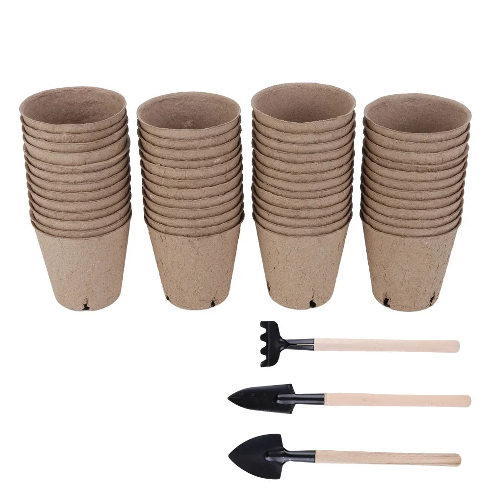 Transparent Agricultural Seedling Tray Seed Pods Kit for Hydroponics Growing System Outdoor Indoor Plants Hydroponics Supplies