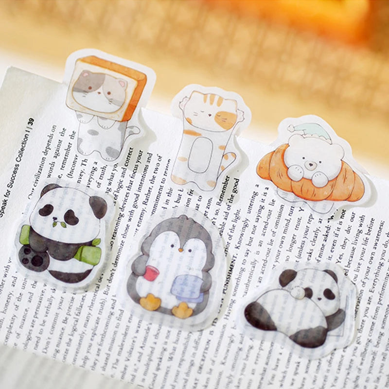 12 pcs/pack Cute cartoon shape bookmarks student reading book holder Reading aid accessories Bookmarks student prizes