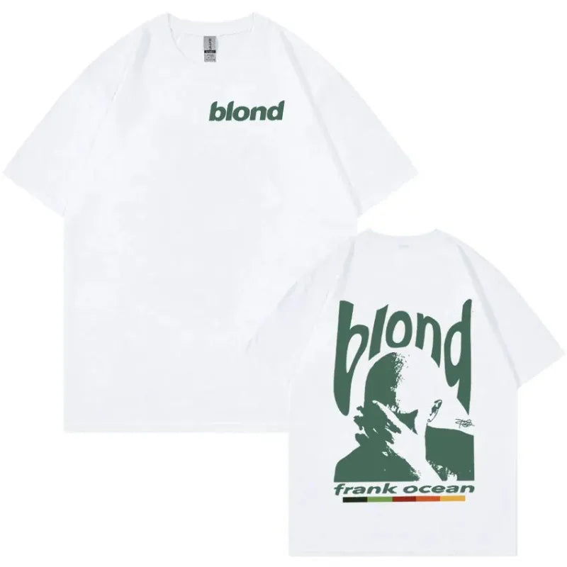 Rapper Frank Retro Graphic T Shirt Men's Hip Hop Ocean Album Oversized Cotton Tee Unisex Y2K Fashion