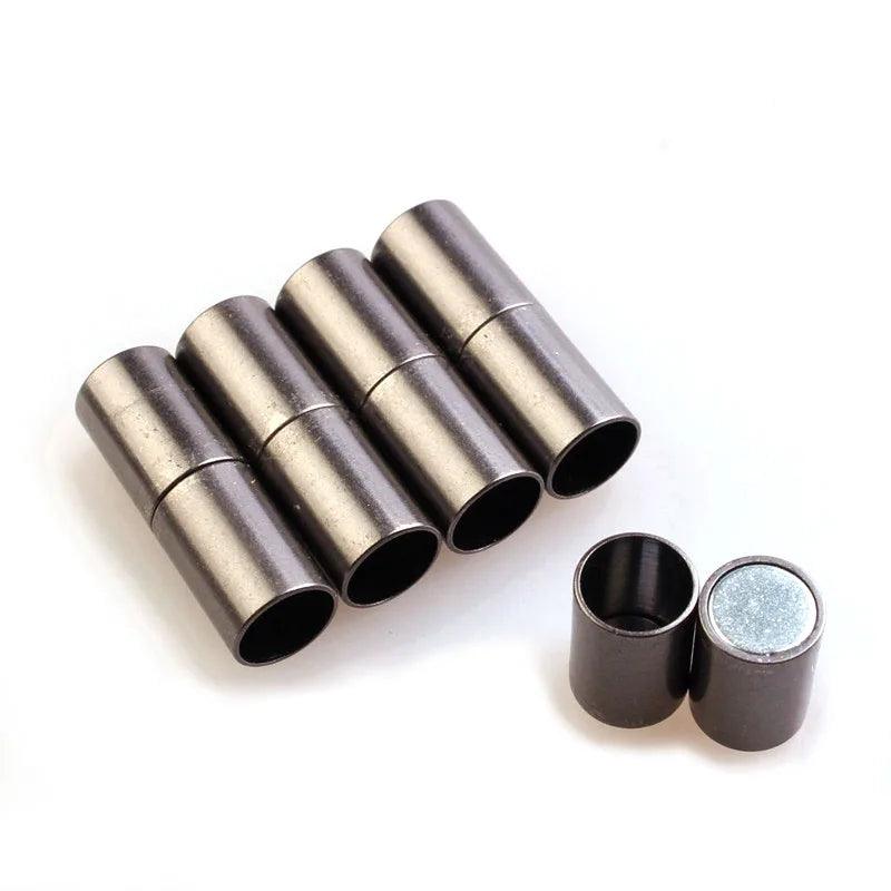 5Sets Magnetic Clasps 3 4 6 7 8 10 12 14 15mm Leather Cord Bracelet Necklace Connector End Cap For DIY Jewelry Making Accessory