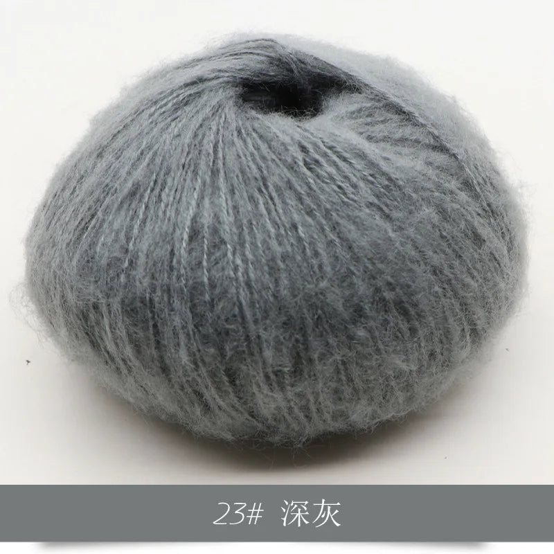 Mohair Yarn 25g Soft Knit Wool For Scarves And Sweaters