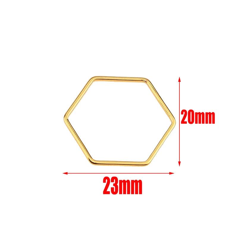 10pcs Stainless Steel Charms Connectors Hollow Frame Bezel Cross Moon for DIY Casting Necklaces Earrings Jewelry Making Supplies