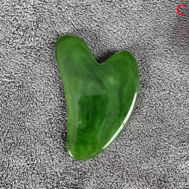 Heart Shape SPA Massage Beeswax Gua sha Scraping Massage Scraper Face Massager Acupuncture Guasha Board Massager for face 1pcs