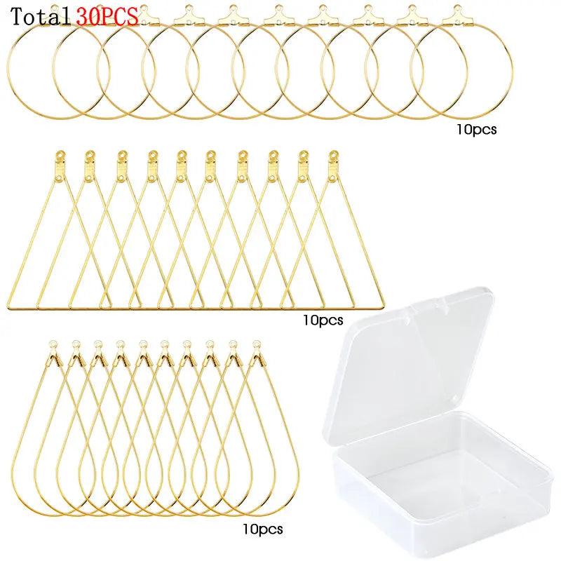 Alloy Accessories Jewelry Findings Set Earring Making Kit Lobster Clasp Open Jump Rings Repair Tools DIY Jewelry Making Supplies