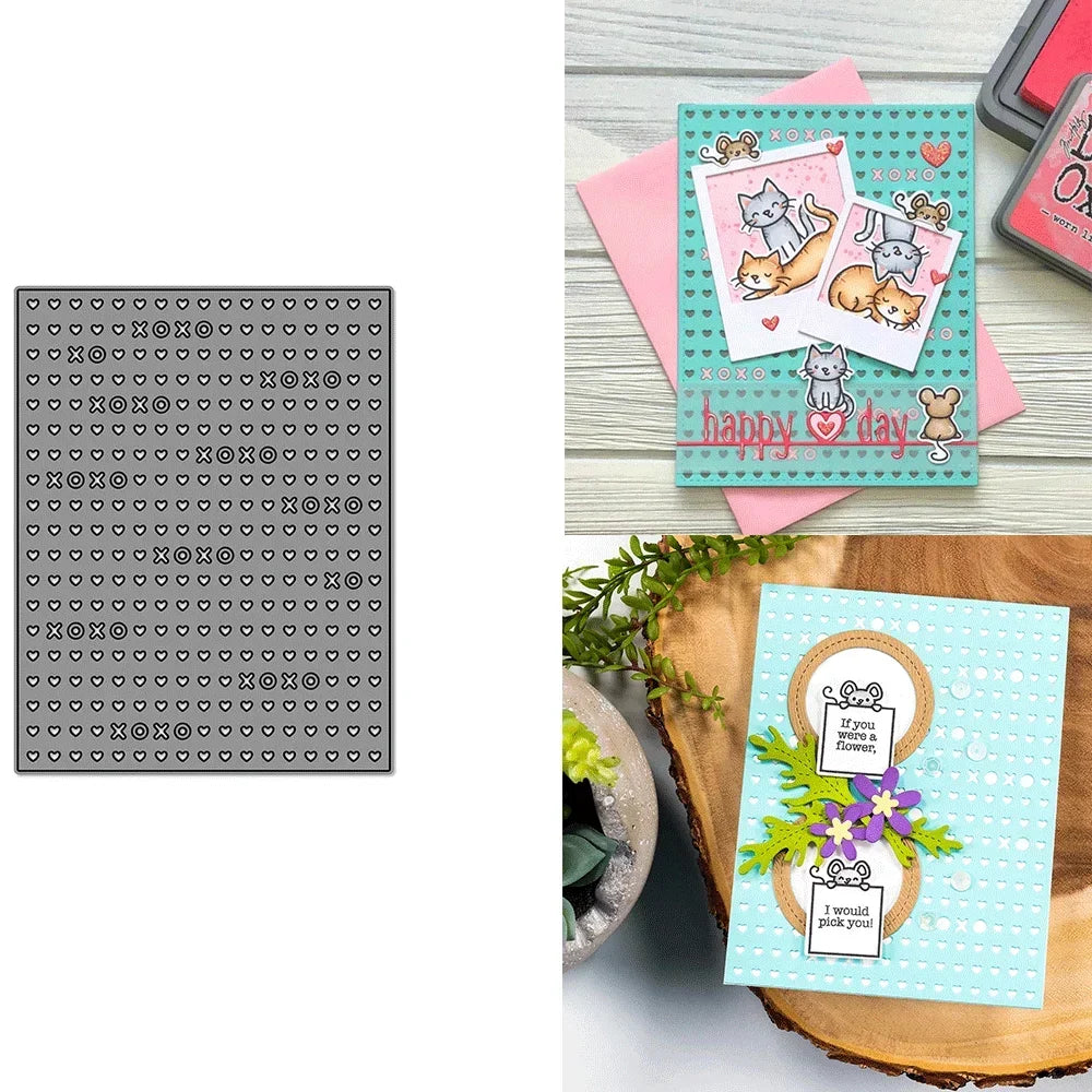 Meadow Backdrop Tiny Gift Box Add On Metal Cutting Dies Embossing Diecut for DIY Card Making Scrapbooking Crafting Supplies