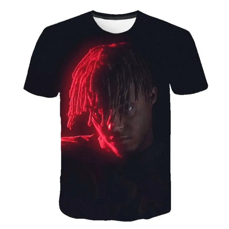 Rapper Juice Wrld 999 Short T Shirt Men's Women's Letter Printed Tshirts Y2k Casual Fashion Sportswear Summer Clothing