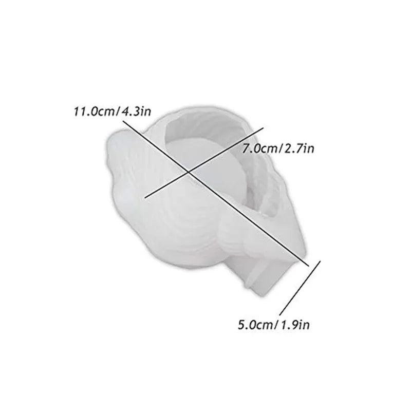 Silicone Conch Shaped Tray Mold Creative Sea Snail Epoxy Resin Casting Mold for Making Jewelry Tray Dishes Storage Home Decor Re