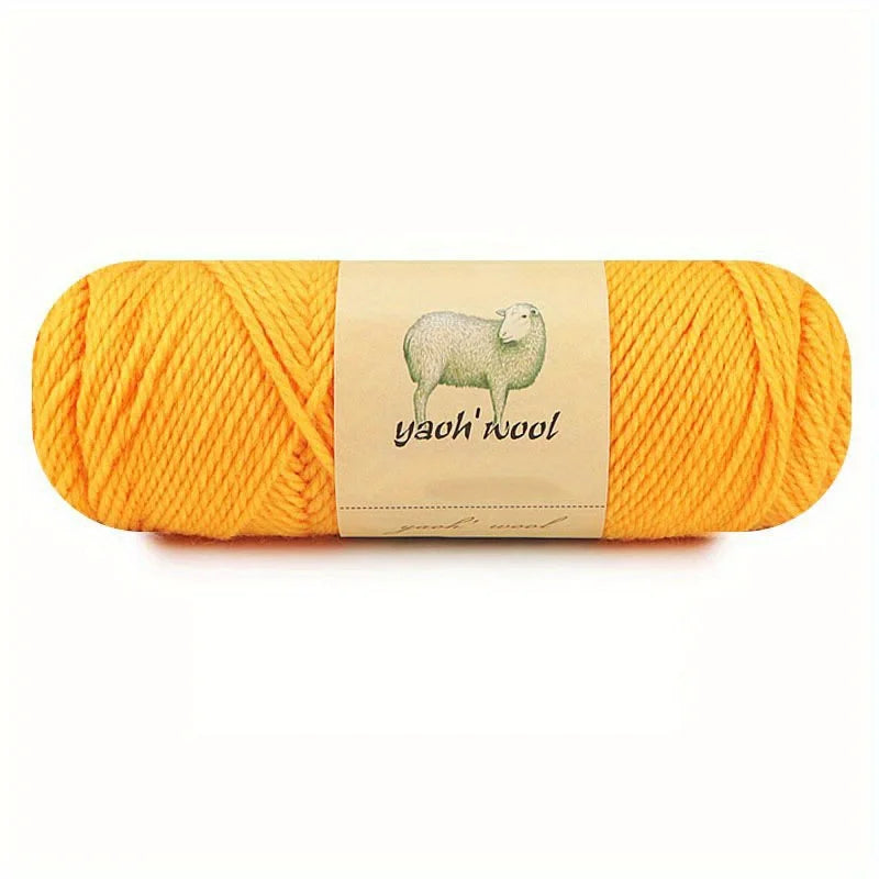 100g 50% Wool and 50% Acrylic Yarn for Hand Knitting and Crocheting Sweaters Blankets Hats and Shawls