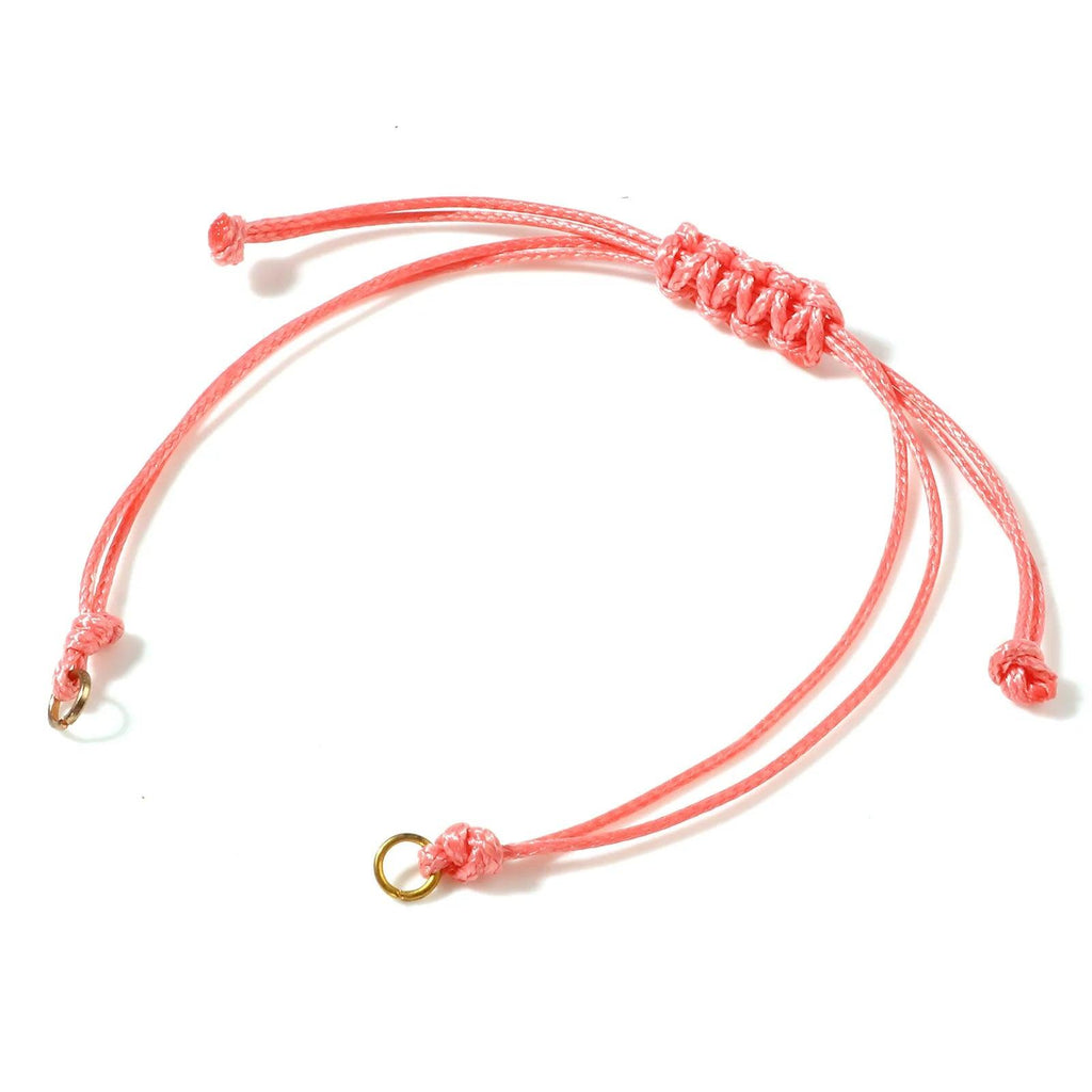 Wax Thread Braided Handmade Bracelets Adjustable Woven Bracelet For DIY Jewelry Gift Accessories Findings Making,5 PCs