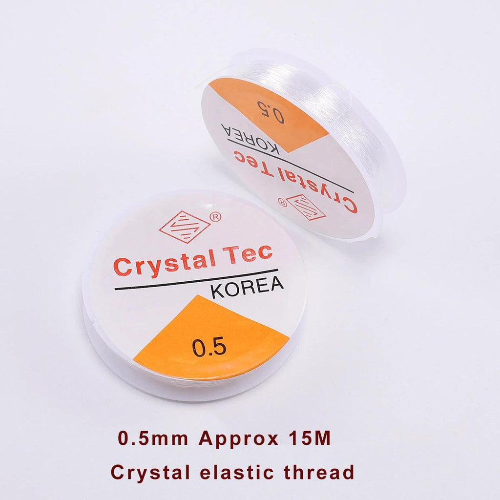 0.2-0.8mm 1Roll DIY Beaded Transparent Nylon Manual Cord Crystal Rope No Elasticity Line For Bracelet Making Fishing Line Supply