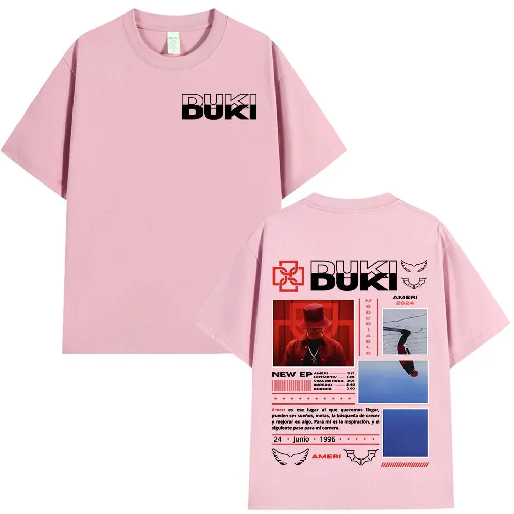 Rapper Duki Ameri Tour Graphic T Shirt for Women Fashion Hip Hop O Neck Short Sleeve Comfort Tee