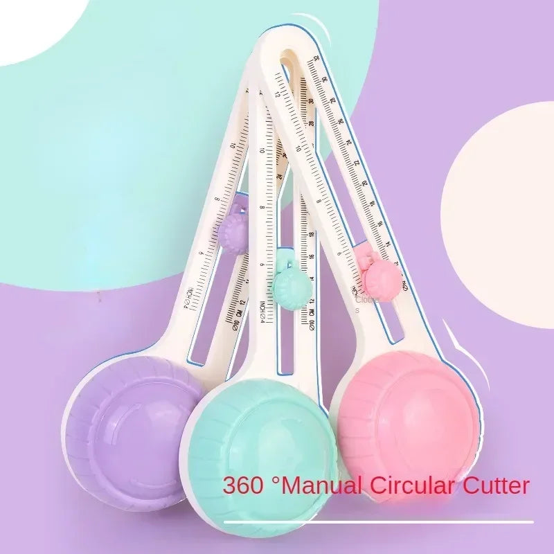 Circular Paper Cutter Scrapbook Cards Circle Shape Cutter  DIY 360 Rotary Circle Cutter Round Cutting Knife