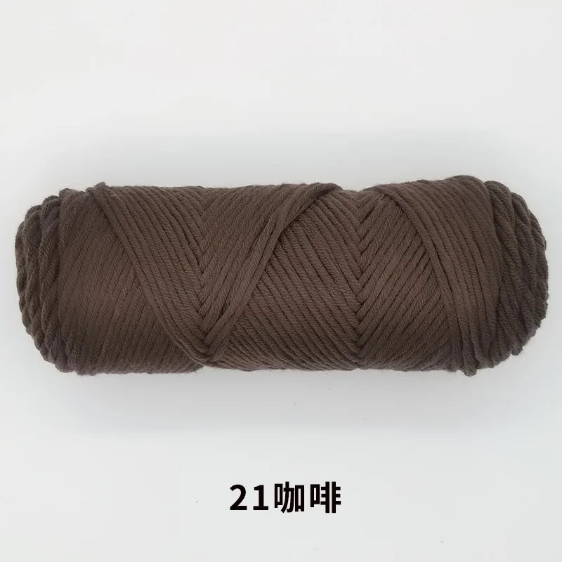 Milk Cotton Yarn 8 Ply Acrylic Crochet For Amigurumi Doll