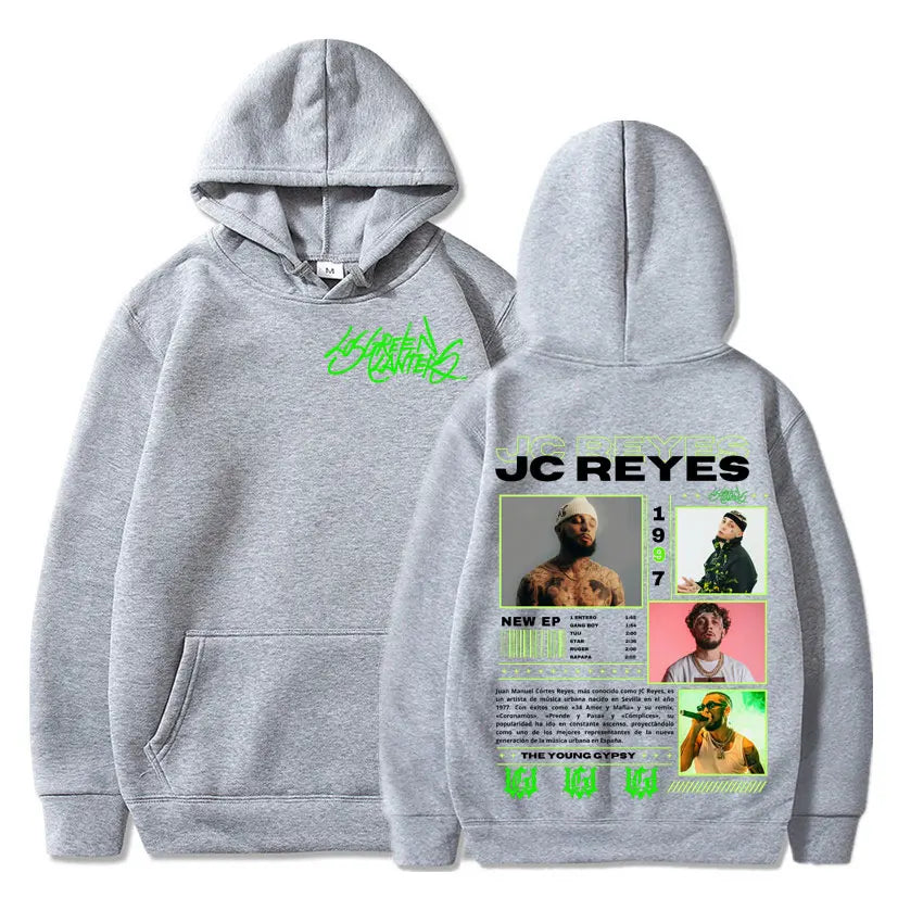 Rapper Jc Reyes Album Tour 2025 Graphic Hoodies Men Women Harajuku Hip Hop Fashion Hooded Sweatshirts Hoodie Casual Pullovers