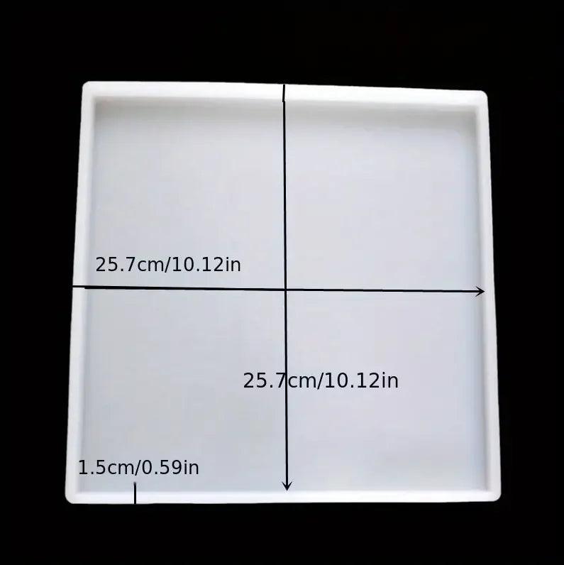1pc Thicken Large Size Rectangular Square Mold Epoxy Resin Casting Molds For DIY Making Tray