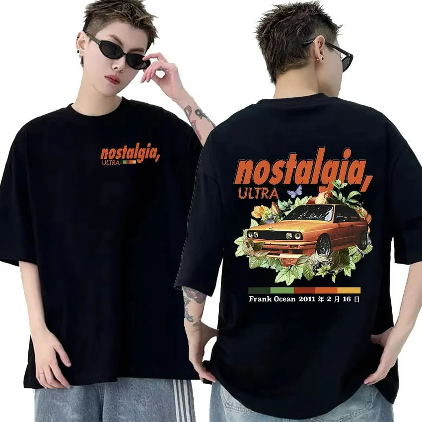 Rapper Frank Retro Graphic T Shirt for Men Hip Hop Ocean Album Inspired Unisex Oversized Cotton Tee