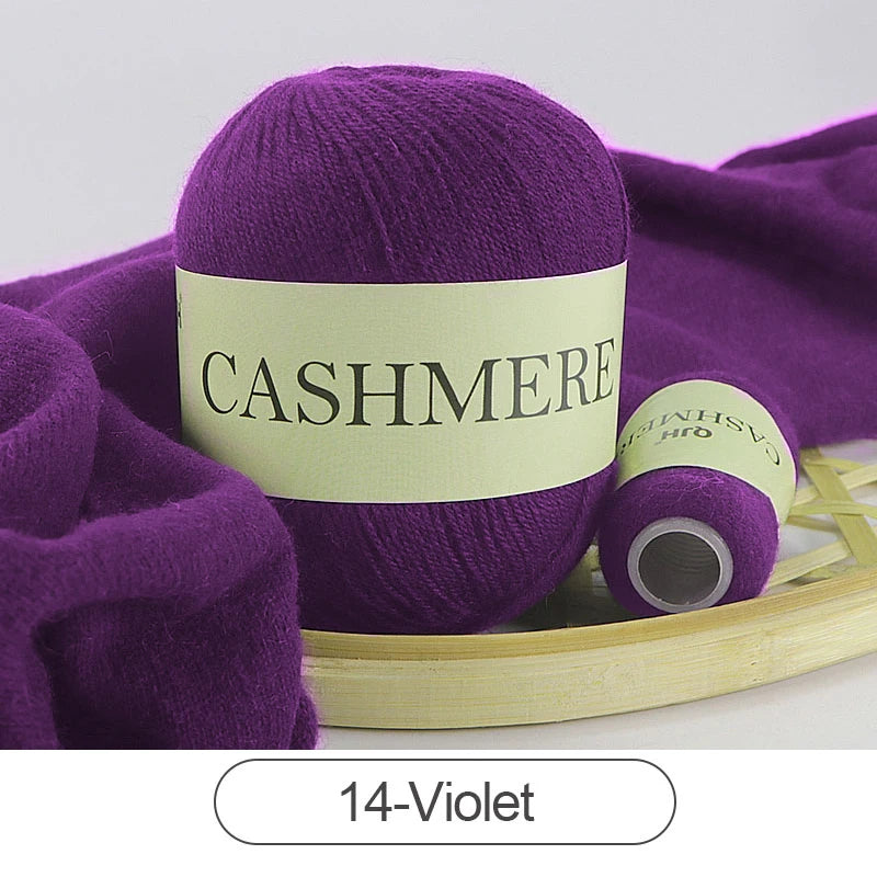 Ladies Cashmere Yarn Anti Pilling Soft Hand Knit Wool Balls