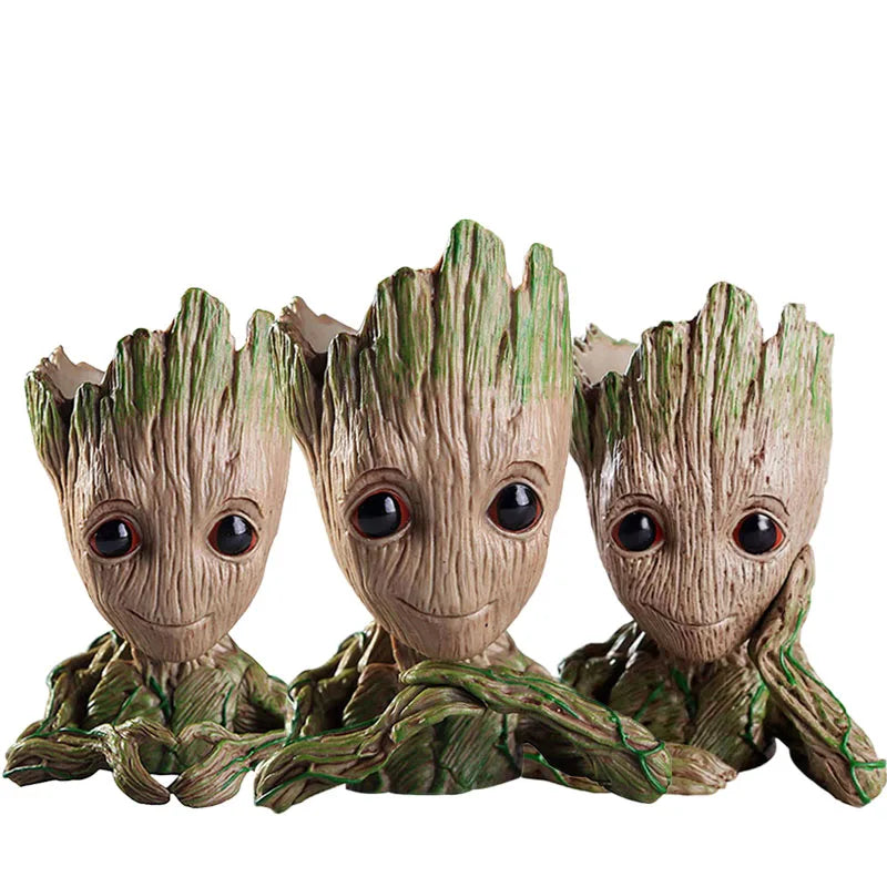 Groot Flower Pot Groot Flower Home Decoration Vases Multifunction Ornaments Arrangement Action Character Figurine Pen Holder