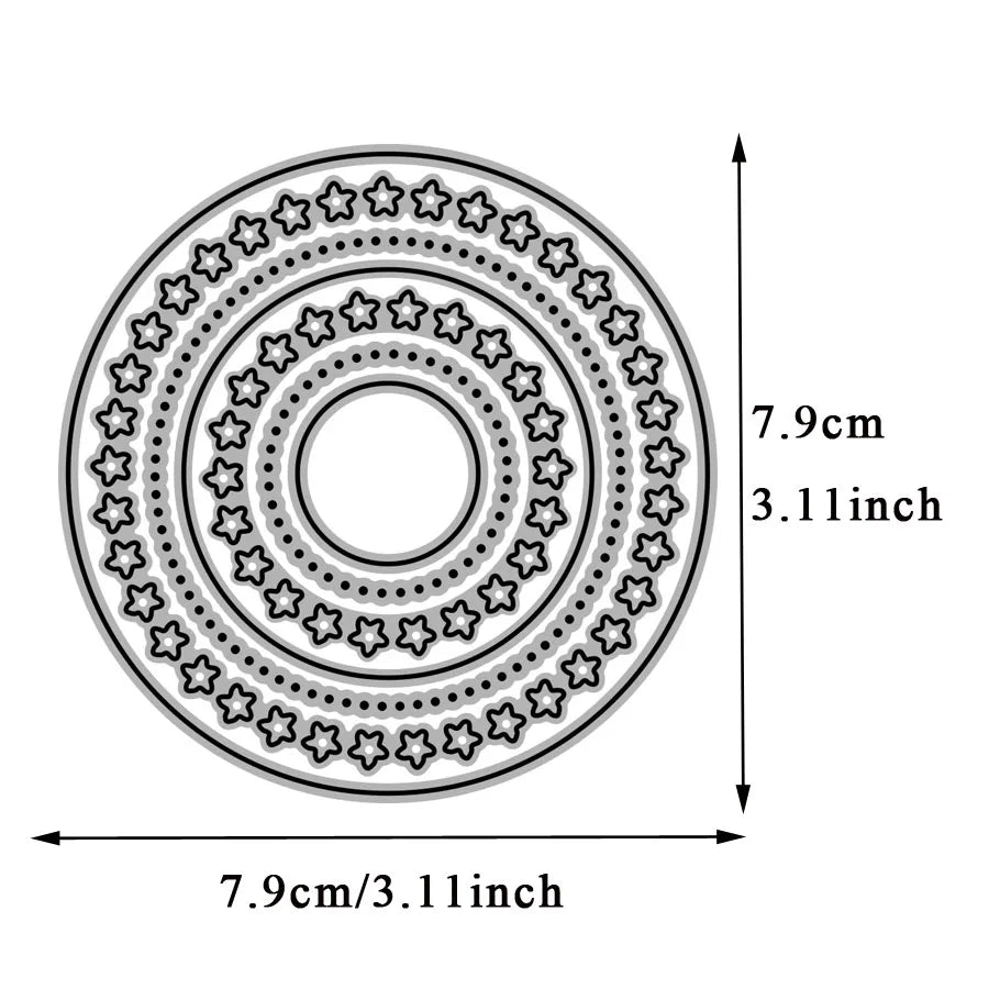 Decorative Nesting Metal Cutting Dies For Diy Scrapbooking Photo Album Embossing Paper Card Crafts