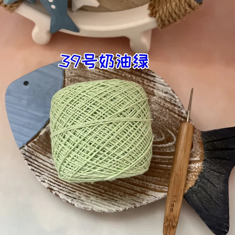 100g 100% Cotton Crocheting Lace Yarn for Hand Knitting and Amigurumi Projects