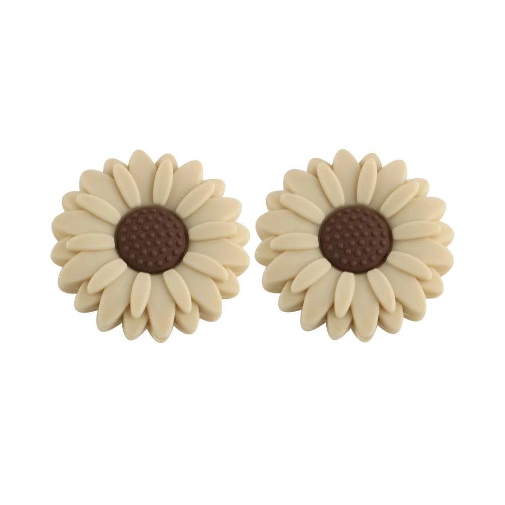 10Pcs 20/30mm Daisy Focal Beads Flower Silicone Bead Uesd For Beaded Pen Keychain Bracelet DIY Jewelry Handmade Accessories