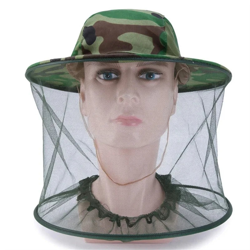 Beekeeping Hat Head Face Protection Veil Mask Hat Bee Bug Insect Anti-mosquito Safety Head Net