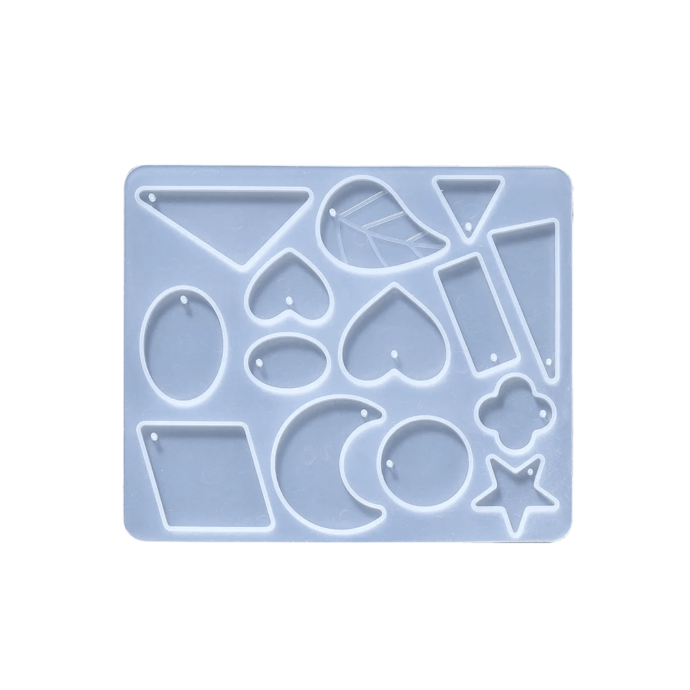 Earring Pendants Epoxy Resin Silicone Mold Heart Shape Mould for DIY Keychain Earring Pendant Jewelry Making Casting Crafts