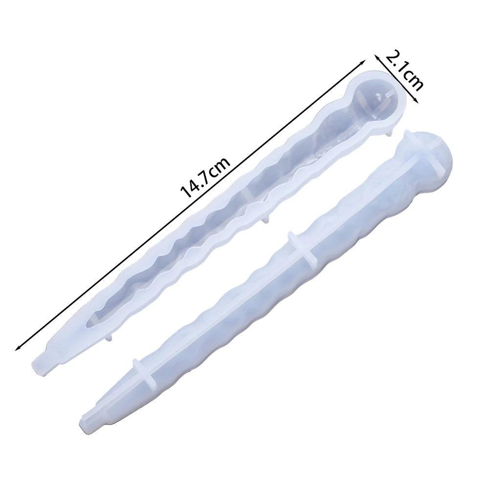 DIY Crystal Epoxy Resin Mold Irregular Shape Magic Wand Ballpoint Pen Silicone Mold Handmade Crafts Tool Resin Casting Molds