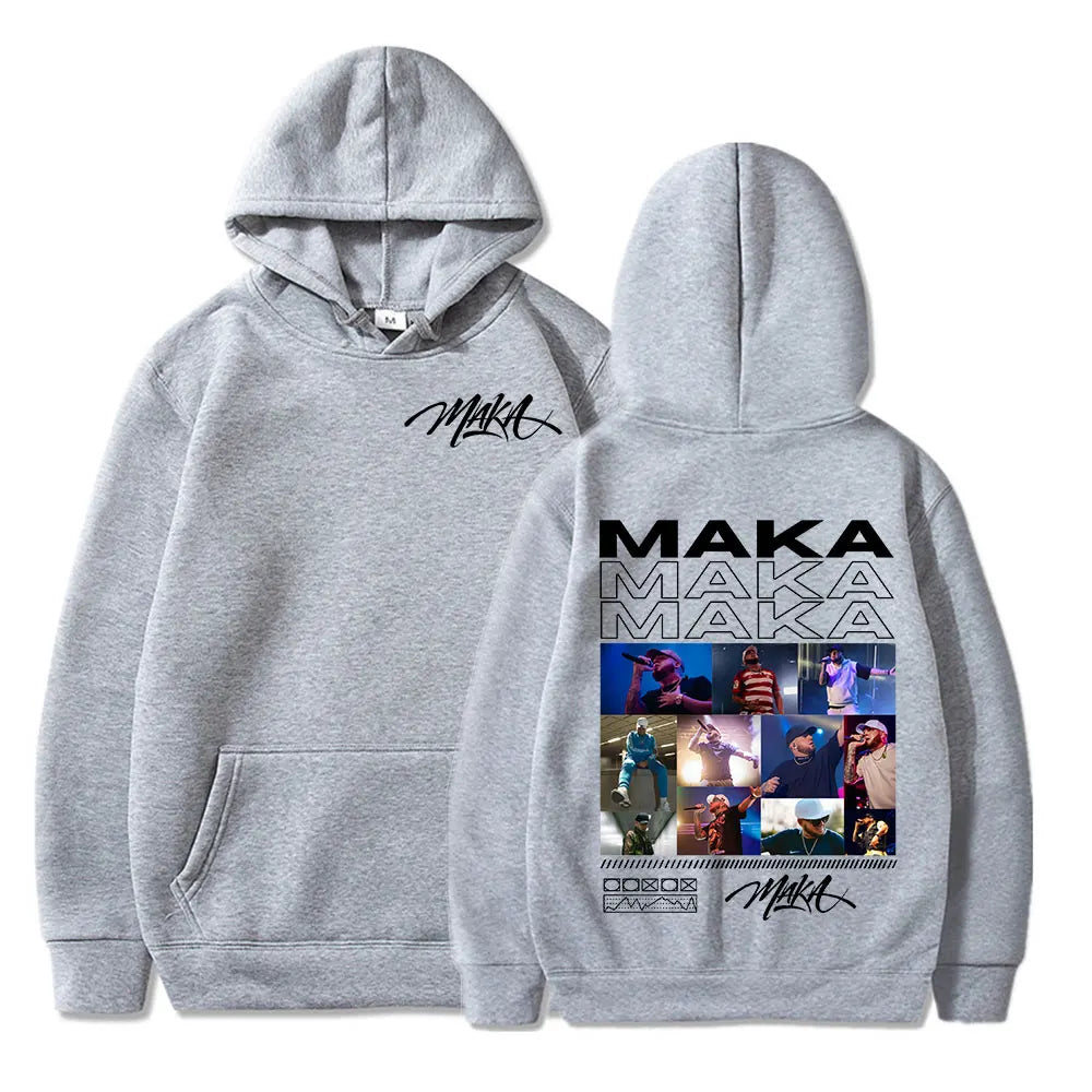 Rapper Maka Graphic Hoodies Men Women Clothing Fashion Hip Hop Sweatshirt Casual Oversized Long Sleeve Pullover Hoody Streetwear